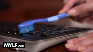 MYLF - Threesome at Work With Two Big Titty Milfs