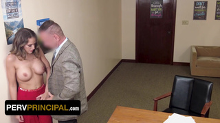 Soccer Step-Soccer-Mom Saves Her Prankster Stepson From Expulsion By Munching On The Principals Cock