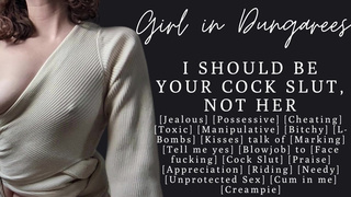 ASMR Fuck me instead, I'll be your perfect cock slut Cheating Blowjob Creampie