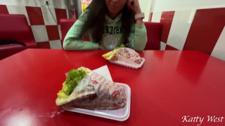 Took a tour of the woods and was fucked hard after