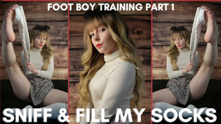 Foot Boy Training Part 1: Sniff and Fill My Socks