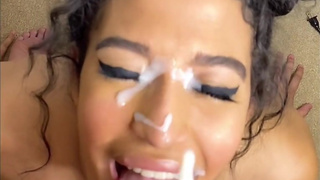 Amateur Facial Compilation (POV Facials With Huge Cumshots)