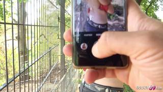 GERMAN SCOUT - REAL ANAL ORGASM OUTDOOR SEX FOR MINI TITS GIRL MINA AT STREET CASTING