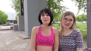 GERMAN SCOUT - TWO CANDID GIRLS FROM BERLIN I FIRST FFM THREESOME AT REAL PICKUP SEX