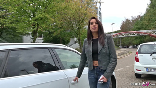 GERMAN SCOUT - SAGGY TITS TEEN SEDUCE TO FUCK AT STREET CASTING IN GERMANY