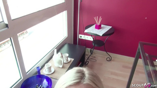 GERMAN SCOUT - TEENY AUS BAYERN MIT MEGA TITTEN AO GEFICKT IM WOHNWAGEN