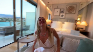 Cheating on Girlfriend with Hot Blonde Milf