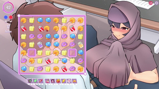 TSUNDERE MILFIN [HENTAI game] helps me work her big tits