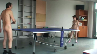 Playing ping pong naked in the heat with the cleaning lady