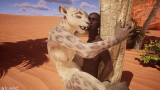 Furry Jaguar Girl badly wants BBC│Lexi x Carl│Wildlife│3D Porn