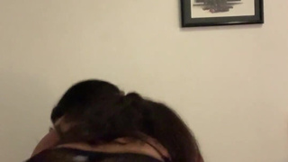 Sexy latina dancing moving her ass with sexy lingerie