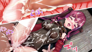 Sailing! Japanese geisha on the deck of a ship fucks in all positions and gets kempai