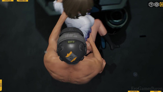 Alet has her way with a Dreamer, 3D Game Fallen Doll