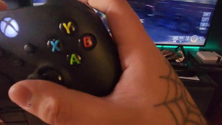 Goth gf reporting for booty while he plays the new call of duty (BO6)