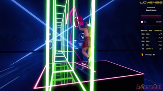 ???? Naked Beat Saber with vibrator in wet pussy???? Trying to concentrate in VR game