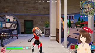 Elastic Girl's huge ass in a fortnite game - Jazziuu - Gameplay