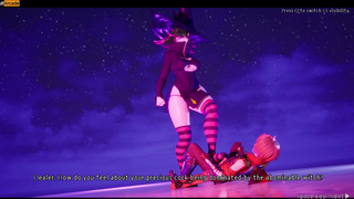 Evil Slut Witch jerk off the Hero's Dick - Under the Witch: Beginning Ep 0 Game Play [Part 01]