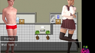 Second Class E04 - The Prefect Fucks my Mouth with her Big Strapon