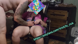 Sucking my wife's bbc.