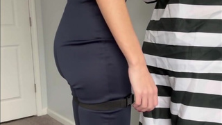 Role play Cop Pegging Daniella Dom