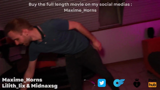 Versatile French trio hetero and bisexual pegging strap-on