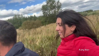 Drove a beauty and fucked her on an ATV in the forest