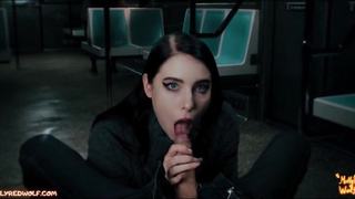 Student girl sucked dick of stranger on train - MollyRedWolf
