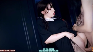 Wednesday fucked by Xavier's big cock - MollyRedWolf