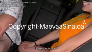 STRANGER CHALLENGE - UBER BLOWJOB - I swallow the cum of 3 strangers