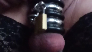 new chastity fish basket big metallplug in the urethra