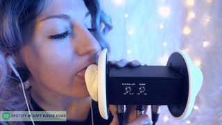 SFW ASMR - Intense Girlfriend Ear Licking - PASTEL ROSIE Non Nude Tingly Ear Eating - Tongue Fetish
