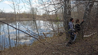 Трахнул в лесу милую Алсу. stepsister,student.
