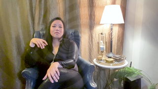 Burglar Mara in a Catsuit Mesmerizes submissive girl with Her Feet + Strap-On [POV]