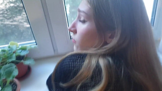 Hard FUCK in Torn Pantyhose from a Neighbor PussyKageLove