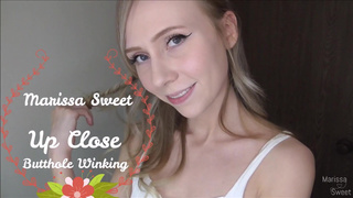 Up Close Butthole Winking