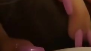 Messy hair mistress deep throats fat cock