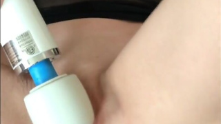 I play solo with my clit: magic wand, rubbing and pinching myself till I cum with my best orgasm