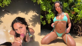 Kira Kattan Gets Facial At The Beac