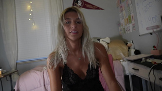 College Girl Gives in Easily and CHEATS on Her Long Distance BF!!