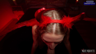 On Halloween Night I Accidentally Summoned a Lust Demon and She Fucked My Stepbrother - Kate Kravets