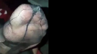 Min fru nylonfotfetisch nära