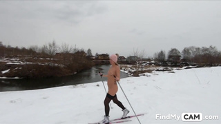 Nude Skiing Solo Female With Tattoos