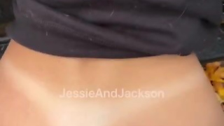 JessieAndJackson - Fucking in the forest Doggystyle POV