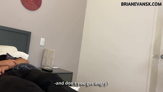 My wife is a sexy milf with a big booty and I seduce her blonde daughter with big tits