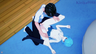 Rei Ayanami and Shinji Ikari have intense sex at home. - Neon Genesis Evangelion Hentai