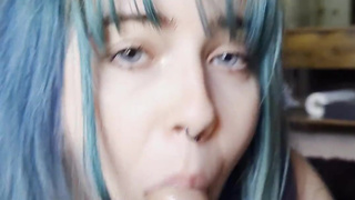 BEAUTIFUL Blue Eyed Icygic Blowjob and Doggystyle