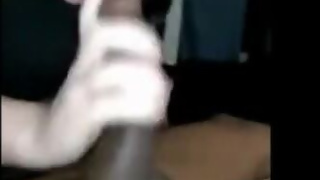 Hungry Girl Blows a Big Black Cock