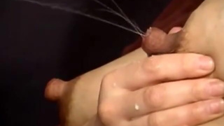 Asian Lactating Big Tits - Swollen, Nipple Milk Stream