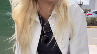 My friend makes my pussy so wet and horny in public - Lush 3