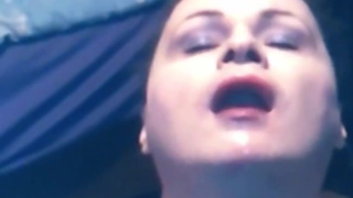 horny sissy play with frozen cum WARNING!!! massy filthy fun with cum